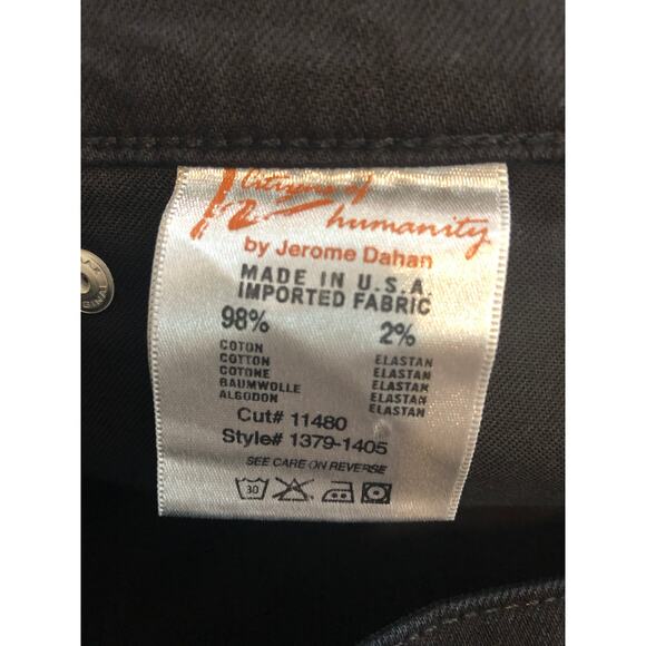 Low Rise Flare Citizens of Humanity Black Jeans Size 27 Bootcut Stretch Goth - Picture 3 of 9